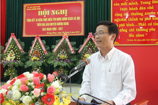Huyện Krông Năng tổng kết 15 năm thực hiện tín dụng CSXH.